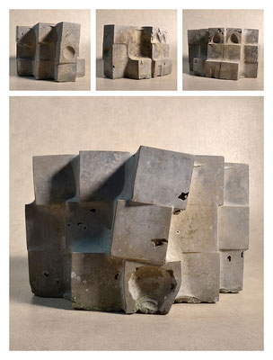C2C60Y15L3 (5) ciment fondu, sand and expanded clay, h 18cm, 2015