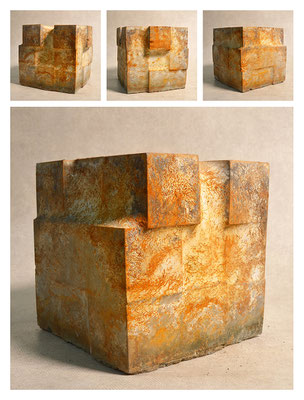 C3C60Y14V6840 cemento fuso, sabbia, argilla espansa, ferro 20x18x19cm, 2014