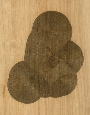 W3L1Y17S1240, marine plywood, 2017, 31.5x40cm