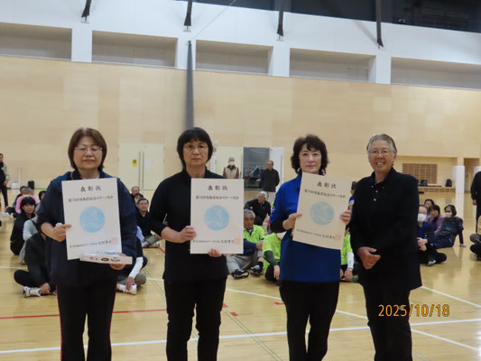 10ｍ女子1～3位の皆さん