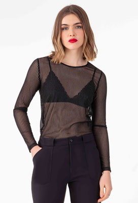 2052 Lumi Haut Resille - 900 Noir