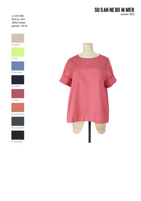 11-572-905, 77 Shirt short sleeves, rouge