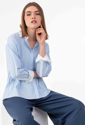 2038 Alina Chemise - 547 Bleu Ciel 