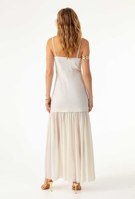 2044 Debora Robe Longue - 004 Craie