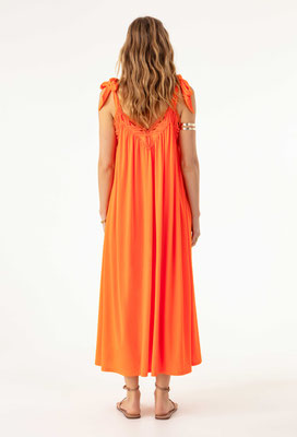 2046 Diane Robe Longue - 215 Ultra Orange