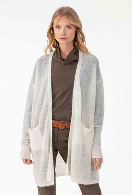 2036 Thorne Gilet Long - 001 Ecru