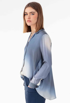 2061 Musa Chemise - 529 Ombres Bleutee