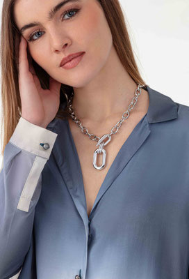 2061 Musa Chemise - 529 Ombres Bleutee