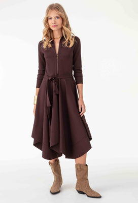 2100 Layla Robe Courte - 733 Marron Glace