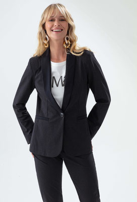 2013-VESTE-SANTA-907-NOIR POIS MORDORE