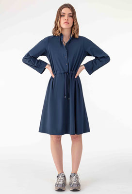 2060 Cyra Robe Courte - 505 Bleu Dur