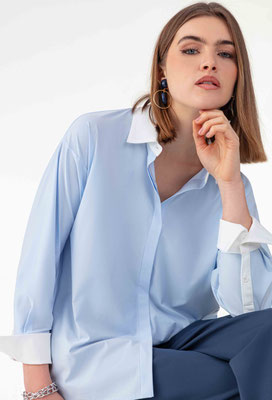 2038 Alina Chemise - 547 Bleu Ciel 