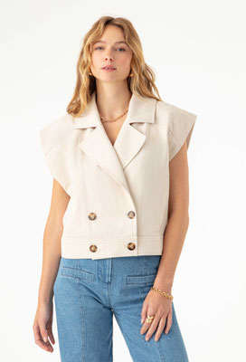 2091 Clyde Veste - 001 Ecru