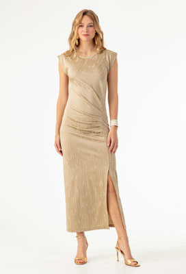 2052 Aubree Robe Longue - 717 Champagne