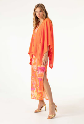 2090 Effie Kimono - 215 Ultra Orange