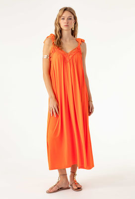 2046 Diane Robe Longue - 215 Ultra Orange