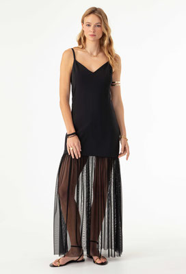 2044 Debora Robe Longue - 900 Noir