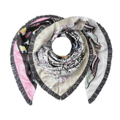 Scarf St. Tropez Lurex Fringes - S52SLU066