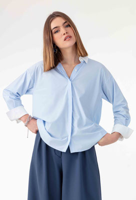 2038 Alina Chemise - 547 Bleu Ciel 