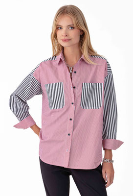 2017 Hilda Chemise - 344 Rayure Rouge/Noire