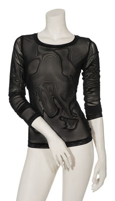 T-Shirt Net black  1006-101