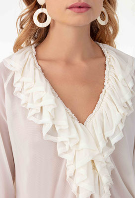 2002 Sael Blouse Resille - 001 Ecru