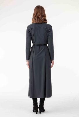 2077 Seren Robe Longue - 817 Acier