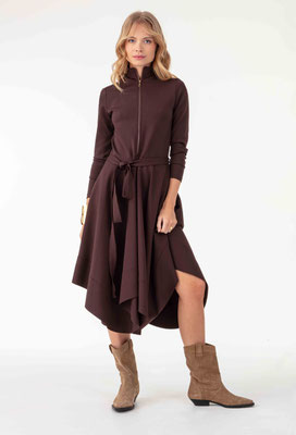 2100 Layla Robe Courte - 733 Marron Glace