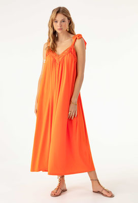 2046 Diane Robe Longue - 215 Ultra Orange