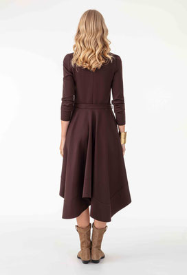 2100 Layla Robe Courte - 733 Marron Glace