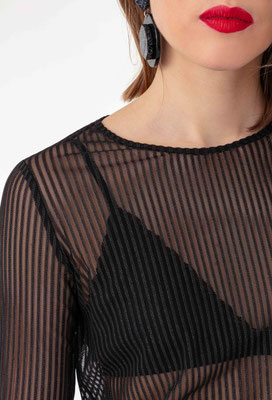 2052 Lumi Haut Resille - 900 Noir