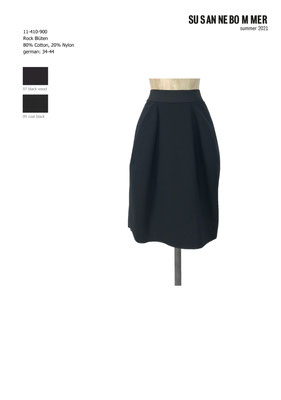 11-410-900,99 Skirt Blüten, coal black