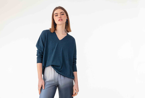 2034 Kane Pantalon - 529 Ombres Bleutees