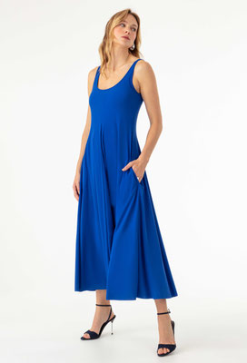 2094 Lara Robe Longue - 655 Bleu Electrique