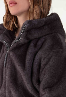 2059 Yuna Veste Fourrure - 800 Gris