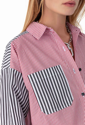 2017 Hilda Chemise - 344 Rayure Rouge/Noire