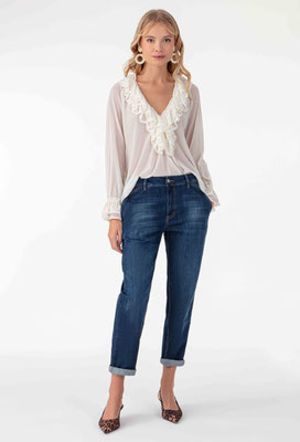 2002 Sael Blouse Resille - 001 Ecru