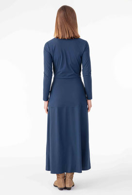 2097 Mellie Robe Longue - 505 Bleu Dur