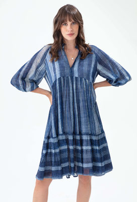 2080-ROBE-ECUME-565-RAYURE SAPHIR-GOLD