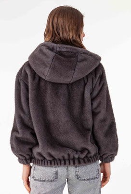 2059 Yuna Veste Fourrure - 800 Gris