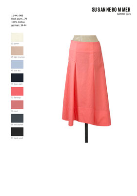 11-441-966, 73 Skirt asymetrique, flamingo