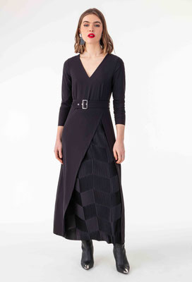 2068 Candace Robe Longue - 900 Noir