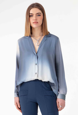 2061 Musa Chemise - 529 Ombres Bleutee