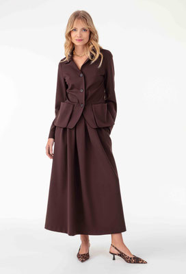 2056 Harlow Veste Scuba - 733 Marron Glace