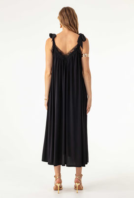 2046 Diane Robe Longue - 900 Noir