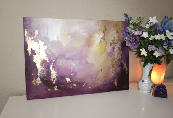 "Amethyst Glow" 70 x 50 cm