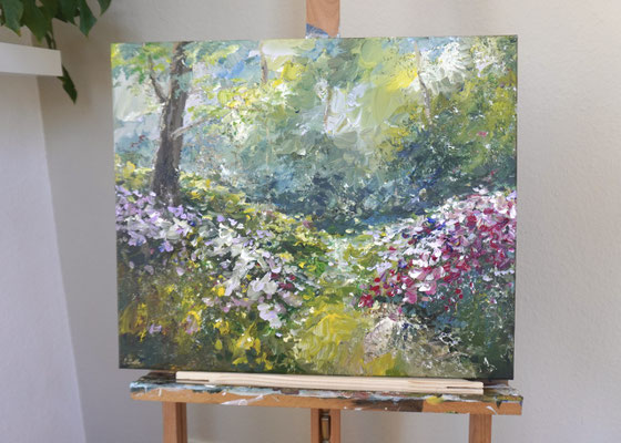 "Spring Cottage Garden" 50x60 cm