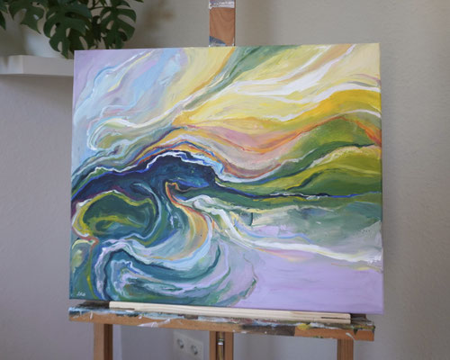 "Marbled Meadow" 50x60 cm