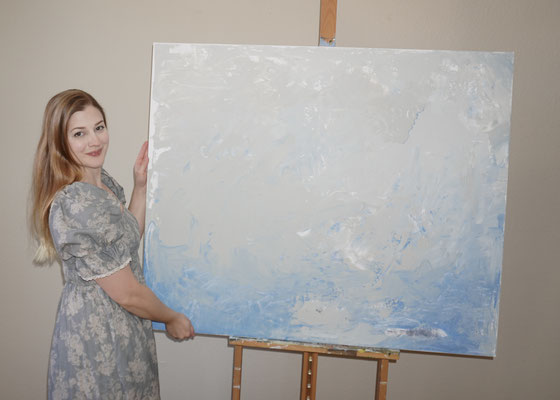 "Meeresgischt" 100x120 cm