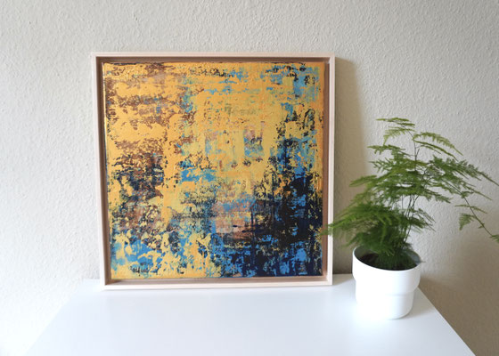 "Tiefseegold" 50x50 cm